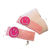Fashion Contrast Color Leather Bb Clip Smiley Heart Hair Clip main image 6