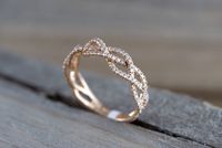 New Rose Gold Ladies Hand Accessories Fashion Full Diamond Alloy Ring Wholesale main image 3