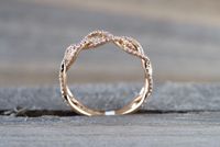 New Rose Gold Ladies Hand Accessories Fashion Full Diamond Alloy Ring Wholesale main image 4