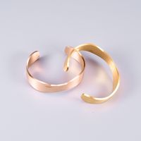 Pulsera Retro Mujer Coreana Apertura Titanio Acero 18k Oro Pulsera Al Por Mayor main image 1