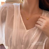 304 Stainless Steel 18K Gold Plated Simple Style Plating Geometric Necklace main image 5