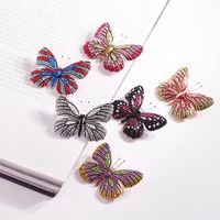 Broche De Mariposa Colorido Esmaltado De Dibujos Animados Coreanos Accesorios De Pin De Moda Retro main image 2