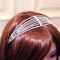 New Elastic Multi-layer Rhinestone Hairband Fashion Women's Hair Accessories main image 5