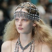 New Fringed Headwear Shiny Rhinestones Tassel Exaggerated Headwear main image 2