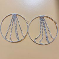 Fashion Style Diamond-encrusted Chain Claw Chain Geometric Earrings Wholesale main image 5