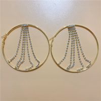 Fashion Style Diamond-encrusted Chain Claw Chain Geometric Earrings Wholesale main image 6