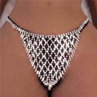 Fashion Multi-layer Mesh Sexy Thong European And American Full Of Drill Body Chain main image 3