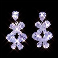 Fashion Butterfly-shaped Pendant Earrings Simple Fashion Zircon Ladies Long Earrings main image 5