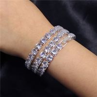 Simple Zircon Bracelet Jewelry Full Rhinestone Multi-row Bracelet Ladies Jewelry main image 1