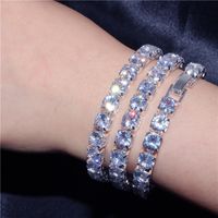 Simple Zircon Bracelet Jewelry Full Rhinestone Multi-row Bracelet Ladies Jewelry main image 3