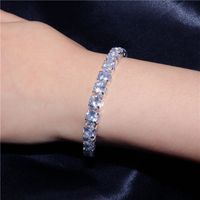 Simple Zircon Bracelet Jewelry Full Rhinestone Multi-row Bracelet Ladies Jewelry main image 4