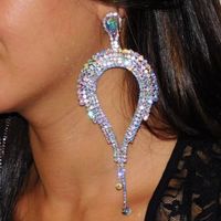 Europe And The United States Exaggerated Oversized Earrings Super Flash Diamond Earrings main image 1