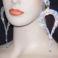 Europe And The United States Exaggerated Oversized Earrings Super Flash Diamond Earrings main image 5