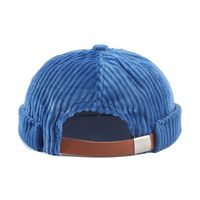 Autumn And Winter New Corduroy Landlord Hat Fashion Retro Letter Labels Hat main image 6