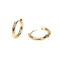 European And American Circle Diamond Earrings  New Copper Gold-plated Earrings main image 6