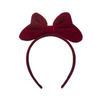New Autumn And Winter Red Velvet Bow Headbands Retro Headbands Wholesale main image 6