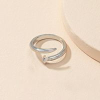 Simple Geometric Open Ring Set Female Niche Couple Ring Wholesale main image 5