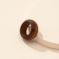 Korean Style Simple Wooden Ring Female Trend New Index Finger Ring main image 3