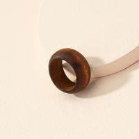 Korean Style Simple Wooden Ring Female Trend New Index Finger Ring main image 5