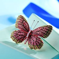 Korean Cartoon Enamel Colorful Butterfly Brooch Retro Fashion Pin Accessories sku image 5