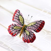 Korean Cartoon Enamel Colorful Butterfly Brooch Retro Fashion Pin Accessories sku image 2