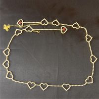 Fashion Heart Waist Chain Sexy Bikini Fringed Body Chain Jewelry sku image 1