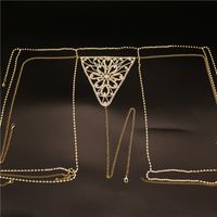 Europe And America Multilayer Rhinestone Waist Chain Jewelry Thong Leg Chain sku image 1