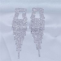 Europe And The United States Fashion Drop-shaped Long Tassel Earrings sku image 2