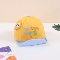 Baby Hat 2022 Spring New Cartoon Bear Head Soft-brimmed Children's Sun Hat sku image 4