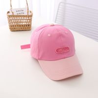 Embroidered Letters Small Standard Color-blocking Baseball Cap Children's Sunshade Hat sku image 3