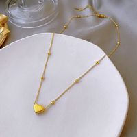 Edelstahl 304 18 Karat Vergoldet Einfacher Stil Überzug Geometrisch Halskette sku image 2