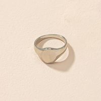 Simple Geometric Open Ring Set Female Niche Couple Ring Wholesale sku image 2