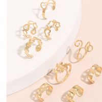 Fashion Simple Geometric Hollow Alloy Open Foot Ring Wholesale main image 2