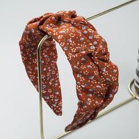 Korean Pleated Floral Fabric Headband Wholesale main image 1
