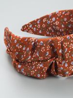 Korean Pleated Floral Fabric Headband Wholesale main image 5