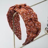 Korean Pleated Floral Fabric Headband Wholesale sku image 1