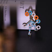 Fashion Circus Clown Brooch Enamel Alloy Corsage Pin main image 4