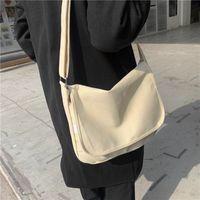 Student Class Bag Female Canvas Large-capacity Shoulder Messenger Bag Wholesale main image 3