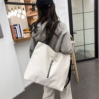 Nylon Ladies Large Capacity Solid Color Backpack Hip-hop Casual Bag main image 2