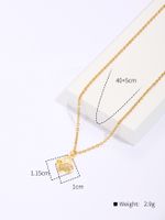 Valentine's Day Copper Plating 18k Gold Zircon Butterfly Pendant Necklace main image 3