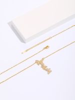Mother's Day Valentine's Day Copper-plated 18k Gold Diamond Zircon Butterfly Necklace main image 5