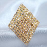 Luxury Rhinestone Female Full Diamond Crystal Jewelry Exquisite Ring main image 6