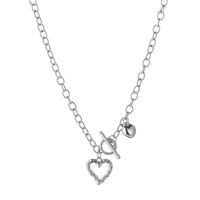 Creative Hollow Heart Pendant Necklace Female Trendy Ot Buckle Collarbone Chain main image 6
