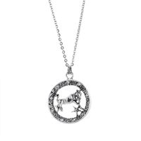 New Titanium Steel Retro 12 Constellation Necklace Clavicle Chain Wholesale sku image 3