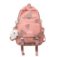 Schoolbag Female Korean Simple Printing Small Pendent Backpack Wholesale sku image 4