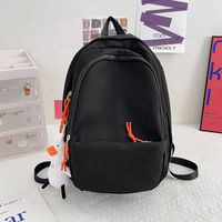 New Schoolbag Simple Large-capacity Multi-layer Solid Color Small Pendent Backpack sku image 2