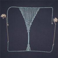 European And American New Body Chain Rhinestone Panties Tassel Thong Body Chain sku image 2