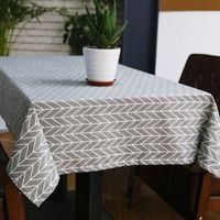 Nappe De Table Basse En Tissu De Décoration De Table Simple En Coton Et Lin main image 1