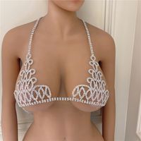 Europäische Und Amerikanische Strass-hohlkörperkette, Glänzende Bikini-bh-kette main image 4