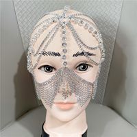 Exotic Masks Retro Rhinestones Tassel Pendant Headchain Jewelry main image 6